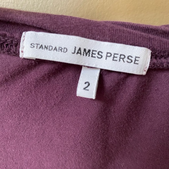 James Perse long sleeve fitted T with scoop neck - Picture 5 of 6